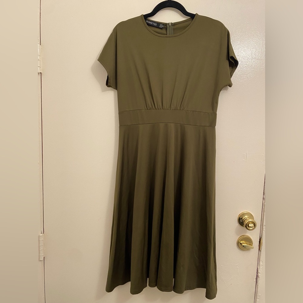 Olive green dress